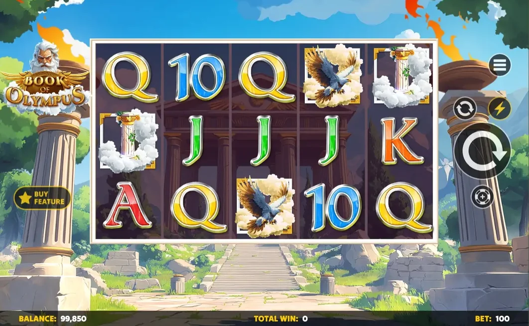 スロットゲームをスピンする